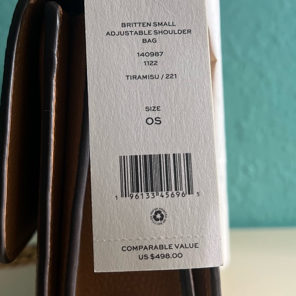 New! Tory Burch Britten Small Adjustable Shoulder Bag - Picture 8 of 8